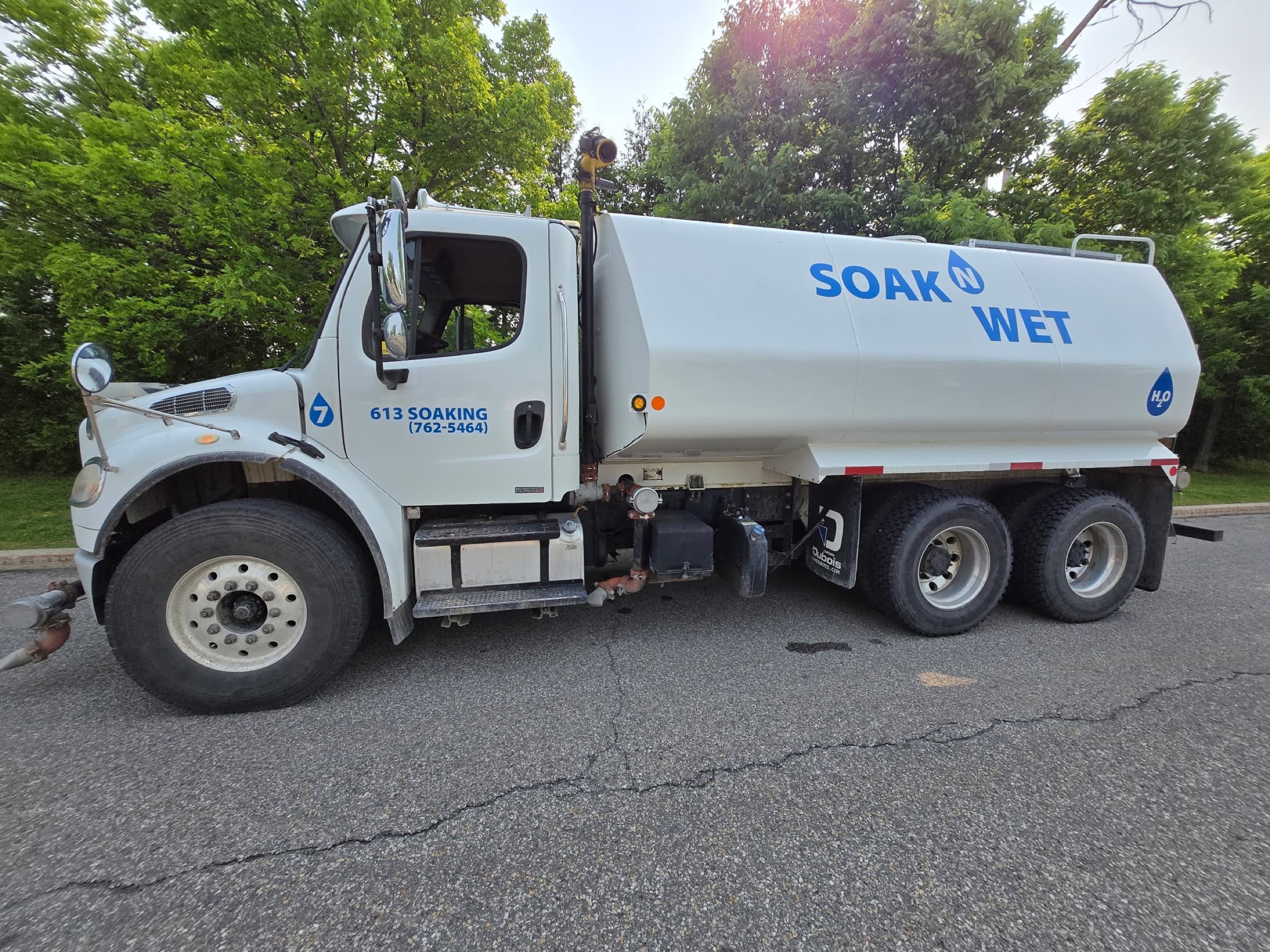 Soak N Wet truck side profile, ready to dispatch